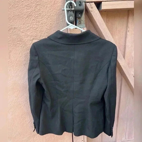 Carolina Herrera Black Silk Wool Blazer - Picture 5 of 5